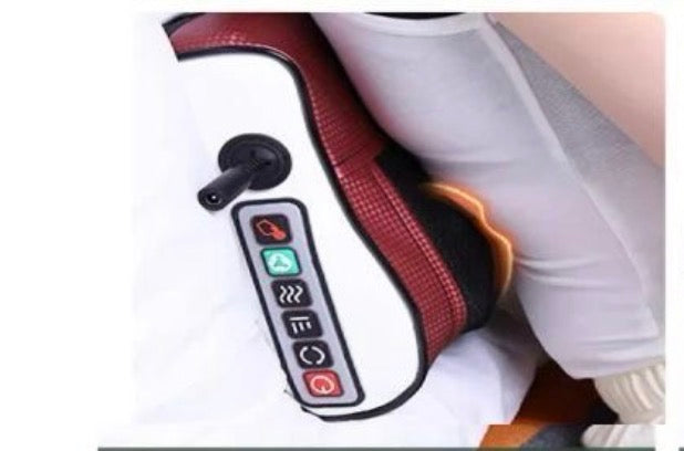 Coussin de Massage Chauffant 3D – 6 Boutons Intelligents (Dos, Cou, Pieds)