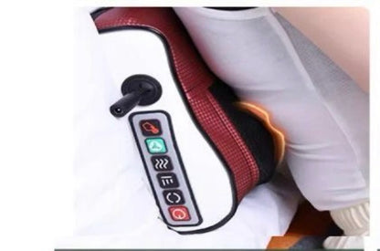 Coussin de Massage Chauffant 3D – 6 Boutons Intelligents (Dos, Cou, Pieds)