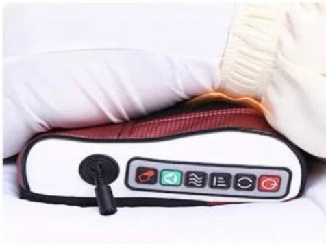 Coussin de Massage Chauffant 3D – 6 Boutons Intelligents (Dos, Cou, Pieds)