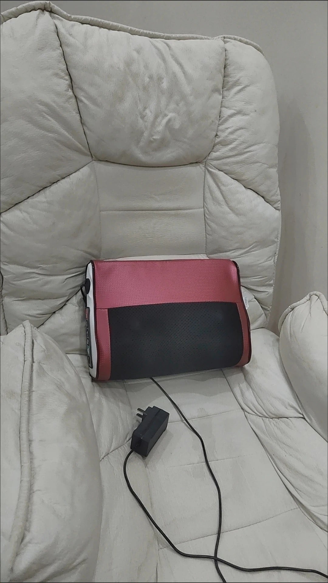 Coussin de Massage Chauffant 3D – 6 Boutons Intelligents (Dos, Cou, Pieds)